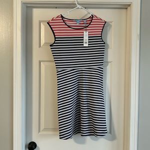 Draper James Stripe Ponte A-Line Dress
